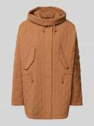 Peuterey Relaxed Fit Jacke in Stepp-Optik Modell 'Texel' in Cognac, Gr...