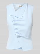 My Essential Wardrobe Top in asymmetrischem Look in Hellblau, Größe 36