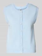 Pieces Regular Fit Pullunder aus Viskose-Mix Modell 'ORINA' in Hellbla...