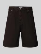Edwin Straight Fit Shorts in Denim-Optik Modell 'Tyrell' in Black, Grö...
