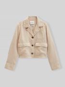 Marc O'Polo Relaxed Fit Kurzblazer aus reinem Leinen in Sand, Größe 34