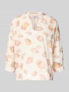 Emily Van den Bergh Blusenshirt mit Tunikakragen in Offwhite, Größe 36