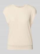 OPUS T-Shirt aus Viskose-Mix mit Strukturmuster Modell 'Sapino' in San...