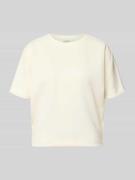 OPUS T-Shirt aus Modal-Mix mit Rundhalsausschnitt Modell 'Gosa' in Off...