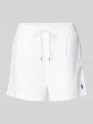 Polo Ralph Lauren Regular Fit Leinenshorts mit Tunnelzug in Weiss, Grö...