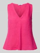 ZABAIONE Blusentop aus Leinen Modell 'Lu44cia' in Pink, Größe L