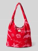 WOUF Umhängetasche mit Label-Patch Modell 'Tulum' in Rot, Größe 1