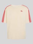 adidas Originals Oversize T-Shirt aus reiner Baumwolle in Beige, Größe...