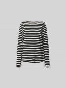 Juvia Relaxed Fit Longsleeve aus Baumwoll-Mix in Black, Größe M