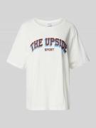 The Upside T-Shirt mit Label-Print und Rundhalsausschnitt in Weiss, Gr...