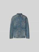 Diesel Regular Fit Jeansjacke mit Umlegekragen in Blau, Größe L