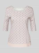 Marc Cain T-Shirt mit 1/2-Ärmel in Kitt, Größe 36