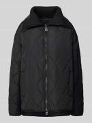 WITHBLACK Steppjacke mit Strukturmuster in Black, Größe L
