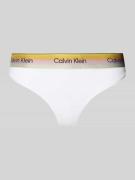 Calvin Klein Underwear String aus Baumwoll-Mix in Weiss, Größe L