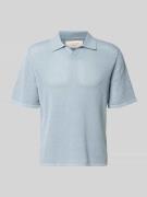 Jack & Jones Regular Fit Strick-Poloshirt Modell 'CASSIS' in Hellblau,...