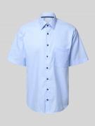 ETERNA Comfort Fit Business-Hemd aus Baumwolle mit Kentkragen in Bleu,...