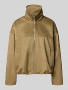 Gina Tricot Jacke in Leder-Optik mit Reißverschluss und Eingrifftasche...