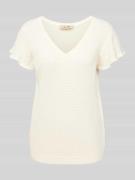 MOS MOSH Pullover in Strick-Optik Modell 'GANNA' in Ecru, Größe XS