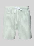 Lacoste Badeshorts aus Baumwoll-Mix in Gruen, Größe L