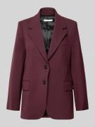 Tommy Hilfiger Relaxed Fit Kurzblazer aus Wollmix in Bordeaux, Größe 3...