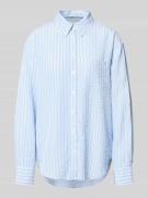 Gant Relaxed Fit Bluse aus Lyocell mit Button-Down-Kragen in Hellblau,...