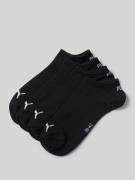 PUMA Sneakersocken im 4er-Pack mit gerippten Bündchen in Black, Größe ...