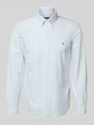 Polo Ralph Lauren Regular Fit Freizeithemd aus reiner Baumwolle in Ble...