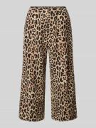 Vila Stoffhose aus Viskose-Mix im Allover-Look Modell 'PRISILLA' in Be...