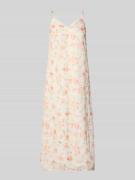 Vila Midikleid im Allover-Look Modell 'EMMA' in Rosa, Größe 34