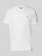 Tommy Jeans Regular Fit T-Shirt aus reiner Baumwolle in Offwhite, Größ...
