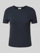 Calvin Klein Jeans T-Shirt mit Label-Detail in Anthrazit, Größe XS