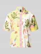 Marc Cain Bluse aus Viskose-Mix mit abgerundetem Saum in Weiss, Größe ...