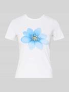 JJXX T-Shirt mit Motiv-Print Modell 'GIGI' in Weiss, Größe L