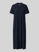 Raffaello Rossi Midikleid mit Strukturmuster und Umlegekragen Modell '...
