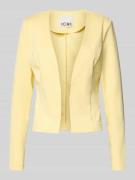ICHI Slim Fit Blazer in offener Passform Modell 'KATE' in Pastellgelb,...