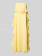 Vero Moda Maxikleid aus Chiffon Modell 'IRIS' in Hellgelb, Größe L
