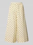 My Essential Wardrobe Culotte im Allover-Look Modell 'Nada' in Ecru, G...