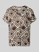 TONI Regular Fit Bluse aus Viskose Modell 'Amber' in Dunkelbraun, Größ...