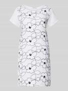 ZABAIONE Minikleid aus Leinen-Mix im Allover-Look Modell 'No44vaa' in ...
