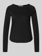 Smith and Soul Longsleeve mit Rundhalsausschnitt und Rollsaum in Black...