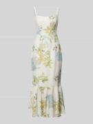 Guess Midikleid aus Leinen-Mix mit Volantsaum Modell 'RORY' in Lind, G...