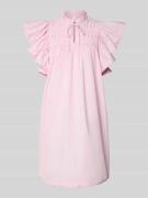 YAS Minikleid mit Schmetterlingsärmeln Modell 'LURA' in Pink, Größe 34