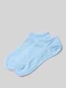Snocks Ankle Socks im 2er-Pack mit gerippten Bündchen in Hellblau, Grö...