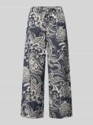 Brax Wide Leg Hose aus Baumwoll-Mix Modell 'MAINE S' in Marine, Größe ...