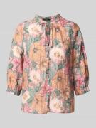 Zero Regular Fit Bluse aus Lyocell-Mix mit 3/4-Arm in Altrosa, Größe 3...