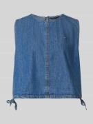 Tommy Jeans Relaxed Fit Denim Blusentop aus reinem Baumwolle in Jeansb...