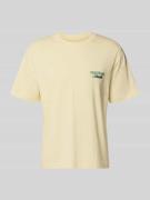 Jack & Jones T-Shirt mit Label-Print in Hellgelb, Größe L