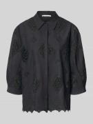 Bash Regular Fit Bluse mit Häkelspitze Modell 'MURIEL' in Black, Größe...