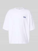 American Vintage T-Shirt mit Logo-Print Modelll 'GIXY' in Weiss, Größe...