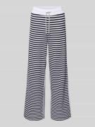Marc Cain Hose im Allover-Look mit elastischem Bund und Tunnelzug in M...